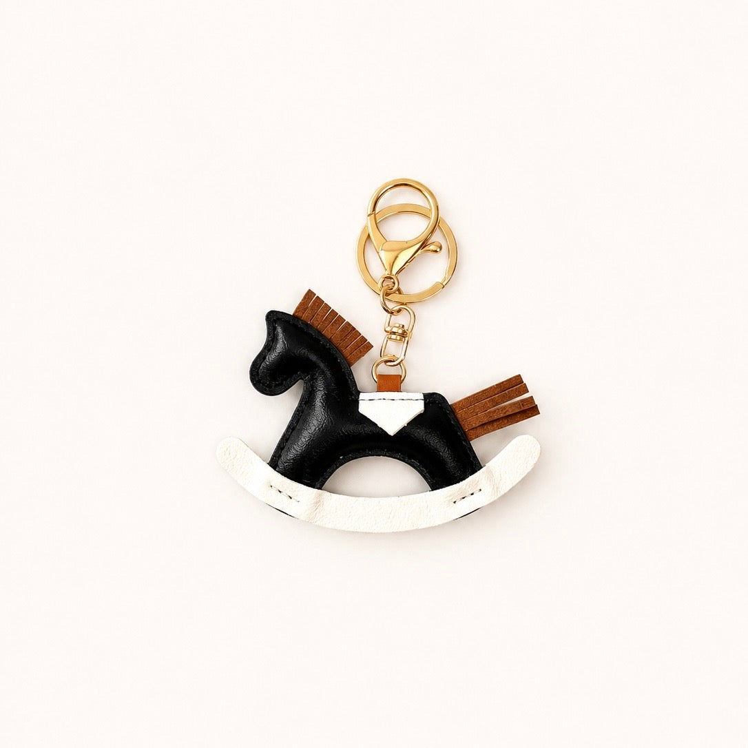 CHARM CAVALLINO A DONDOLO in vera pelle