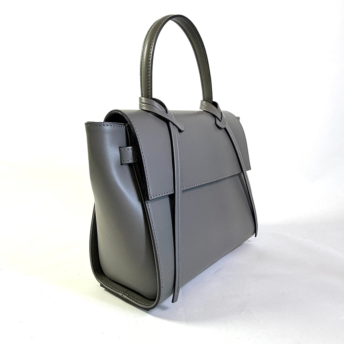 BORSA ALBA IN VERA PELLE LISCIA