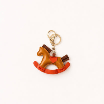CHARM CAVALLINO A DONDOLO in vera pelle