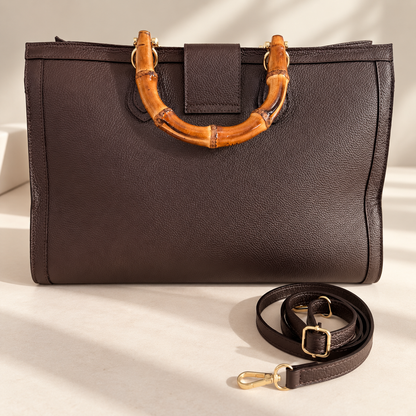 TOTE GRANDE IN CAVALLINO E VERA PELLE