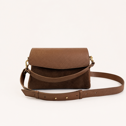 BORSA NOLA IN VERA PELLE SCAMOSCIATA