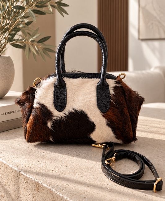 BORSA CON DOPPIO MANICO IN CAVALLINO