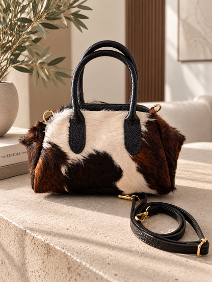 BORSA CON DOPPIO MANICO IN CAVALLINO