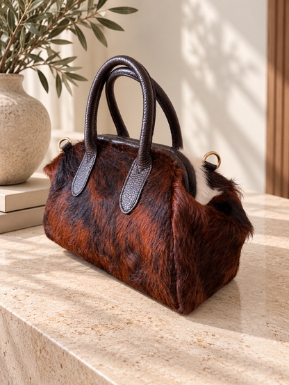 BORSA CON DOPPIO MANICO IN CAVALLINO