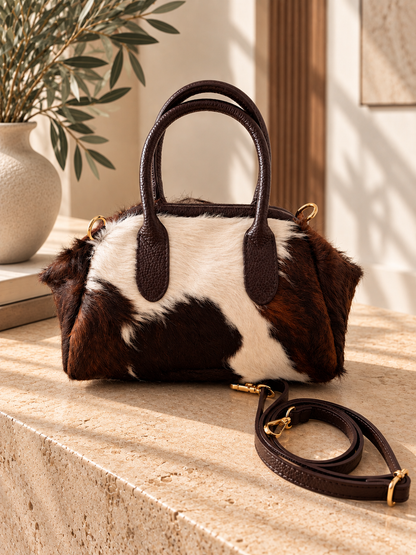 BORSA CON DOPPIO MANICO IN CAVALLINO