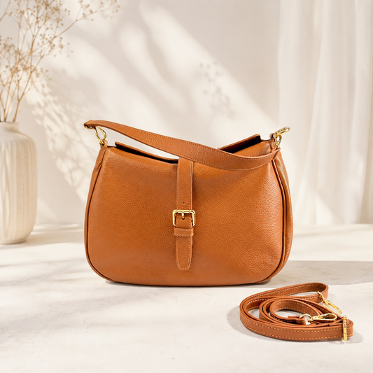 BORSA LIVIA MAXI HOBO IN VERA PELLE