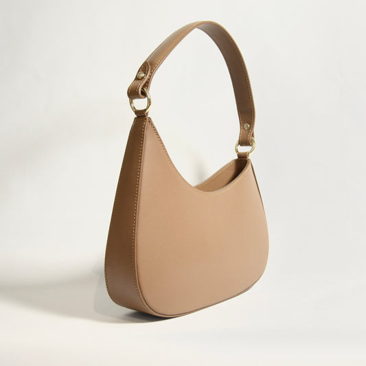 BORSA HOBO IN PELLE LISCIA