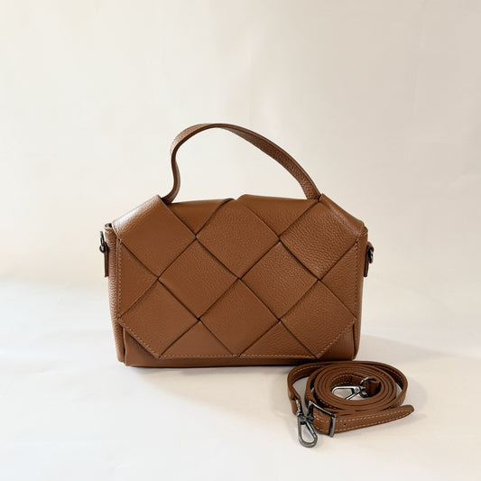 Borsa Intreccio ROMA in Vera Pelle