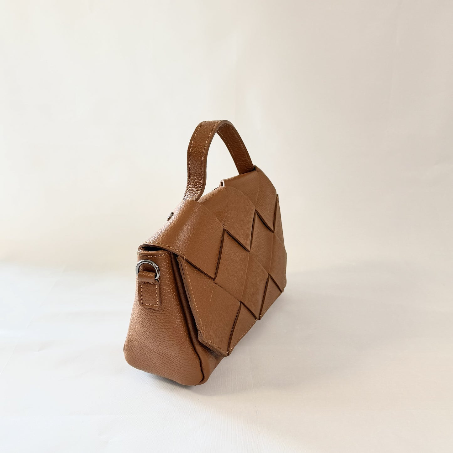 Borsa Intreccio ROMA in Vera Pelle