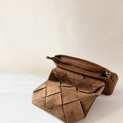 Borsa Intreccio ROMA in Vera Pelle