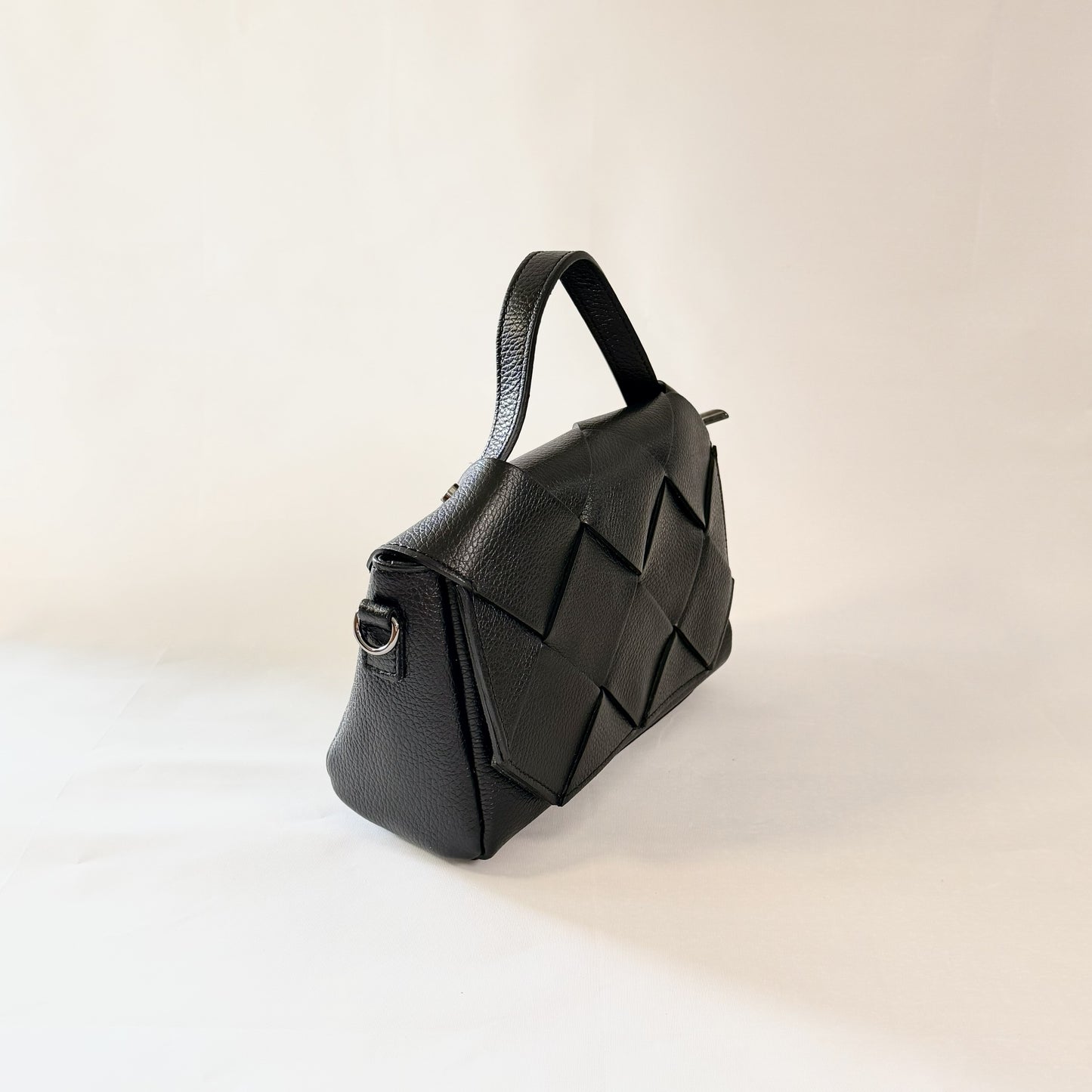 Borsa Intreccio ROMA in Vera Pelle