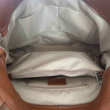 BORSA TOTE CLAUDIA IN VERA PELLE MARTELLATA