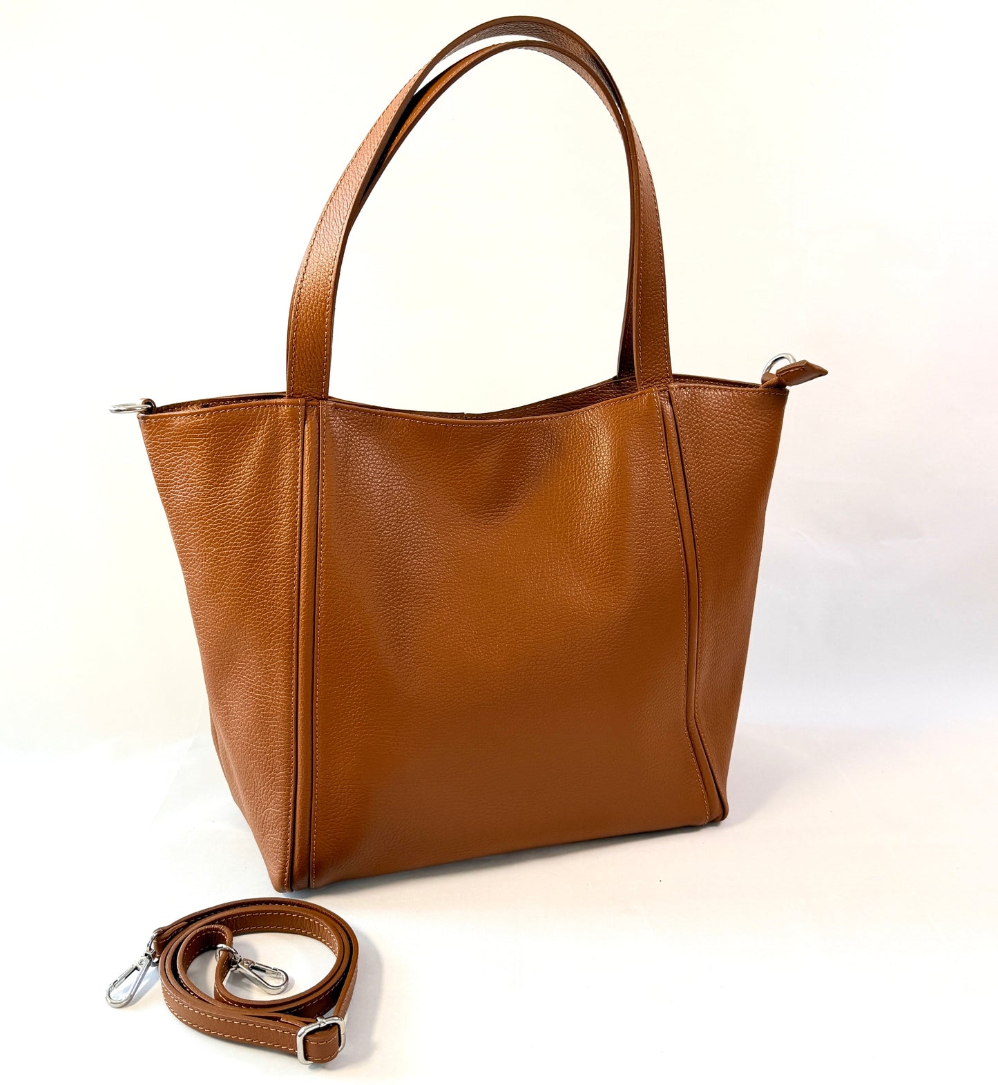 BORSA TOTE CLAUDIA IN VERA PELLE MARTELLATA