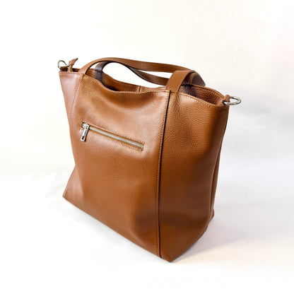 BORSA TOTE CLAUDIA IN VERA PELLE MARTELLATA