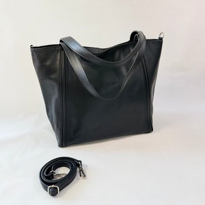 BORSA TOTE CLAUDIA IN VERA PELLE MARTELLATA