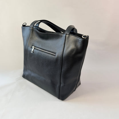 BORSA TOTE CLAUDIA IN VERA PELLE MARTELLATA