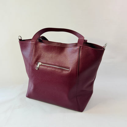 BORSA TOTE CLAUDIA IN VERA PELLE MARTELLATA