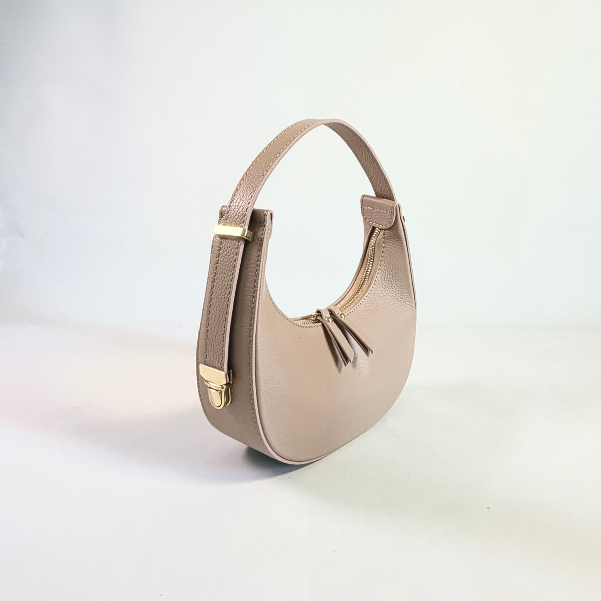 BORSA LADY MINI HOBO A SPALLA IN VERA PELLE