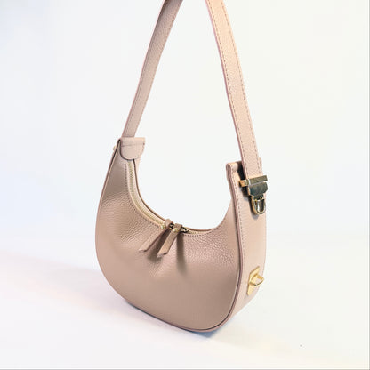 BORSA LADY MINI HOBO A SPALLA IN VERA PELLE