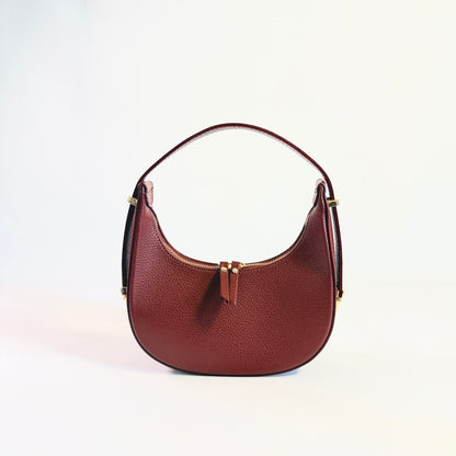 BORSA LADY MINI HOBO A SPALLA IN VERA PELLE