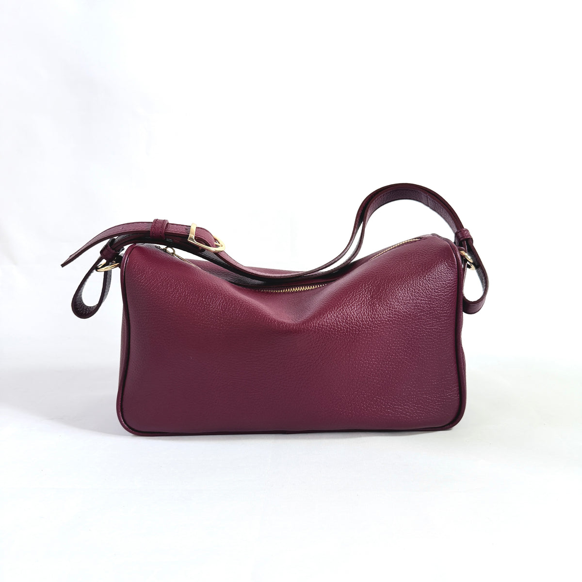 BORSA A SPALLA NAYA IN VERA PELLE MARTELLATA