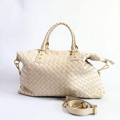 BORSA INTRECCIATA MILANO IN PELLE SAUVAGE