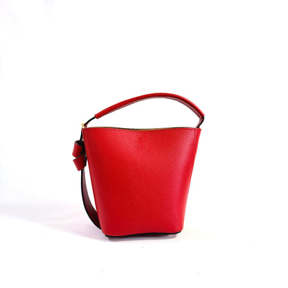 BORSA BUCKET NINA IN VERA PELLE MARTELLATA