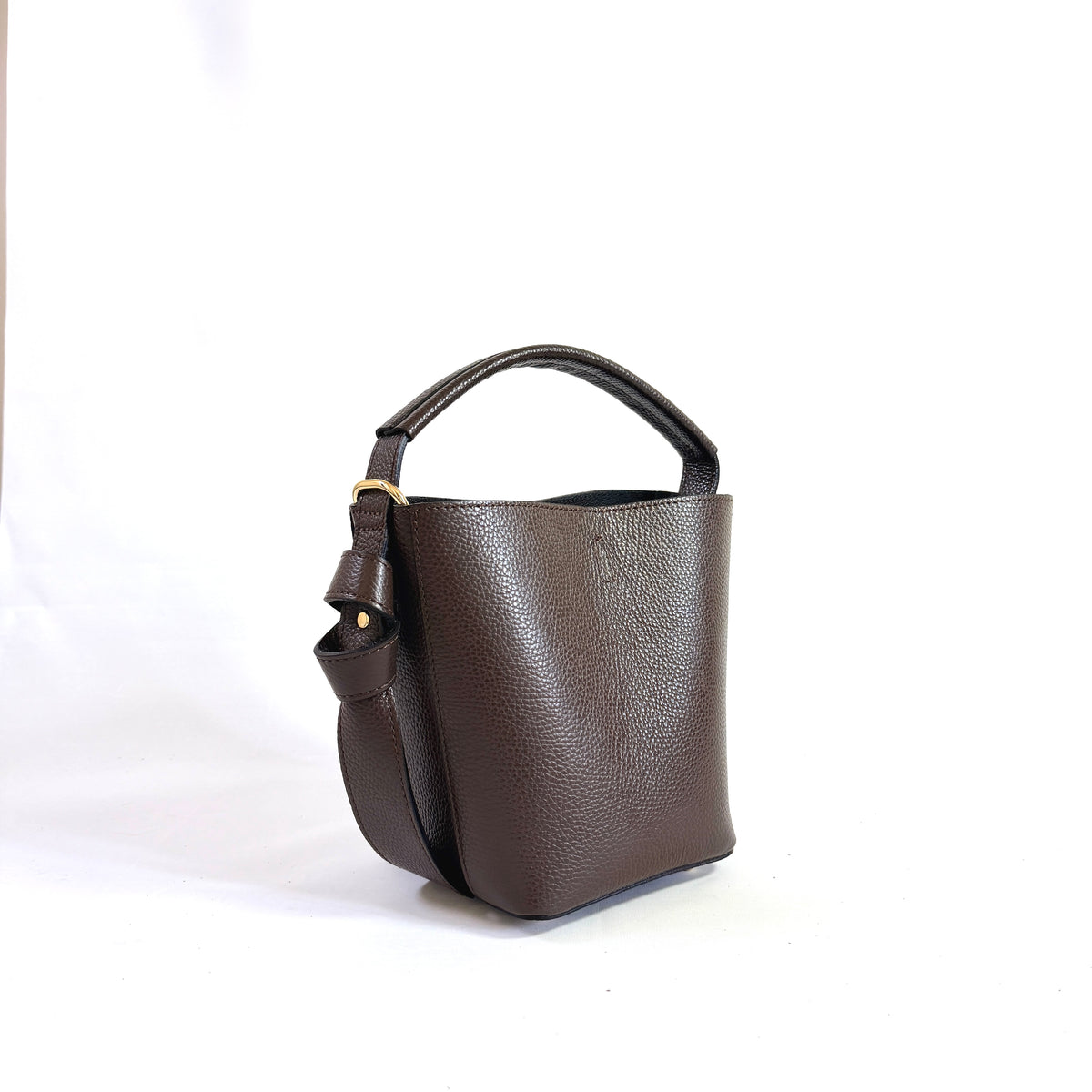 BORSA BUCKET NINA IN VERA PELLE MARTELLATA