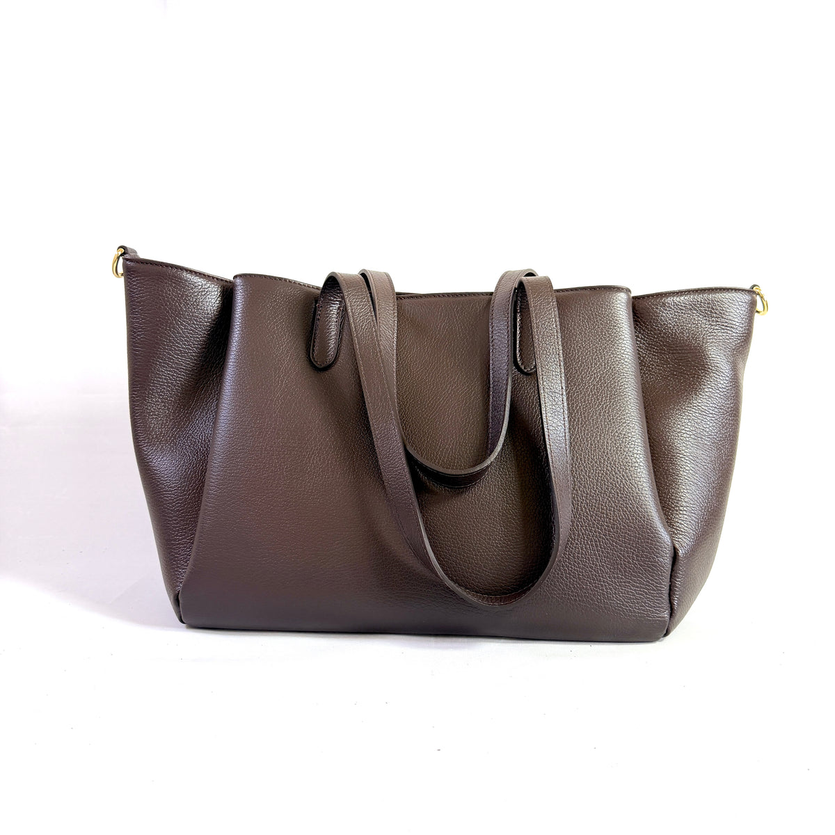 Borsa Weekend Tote Grande in Vera Pelle Martellata