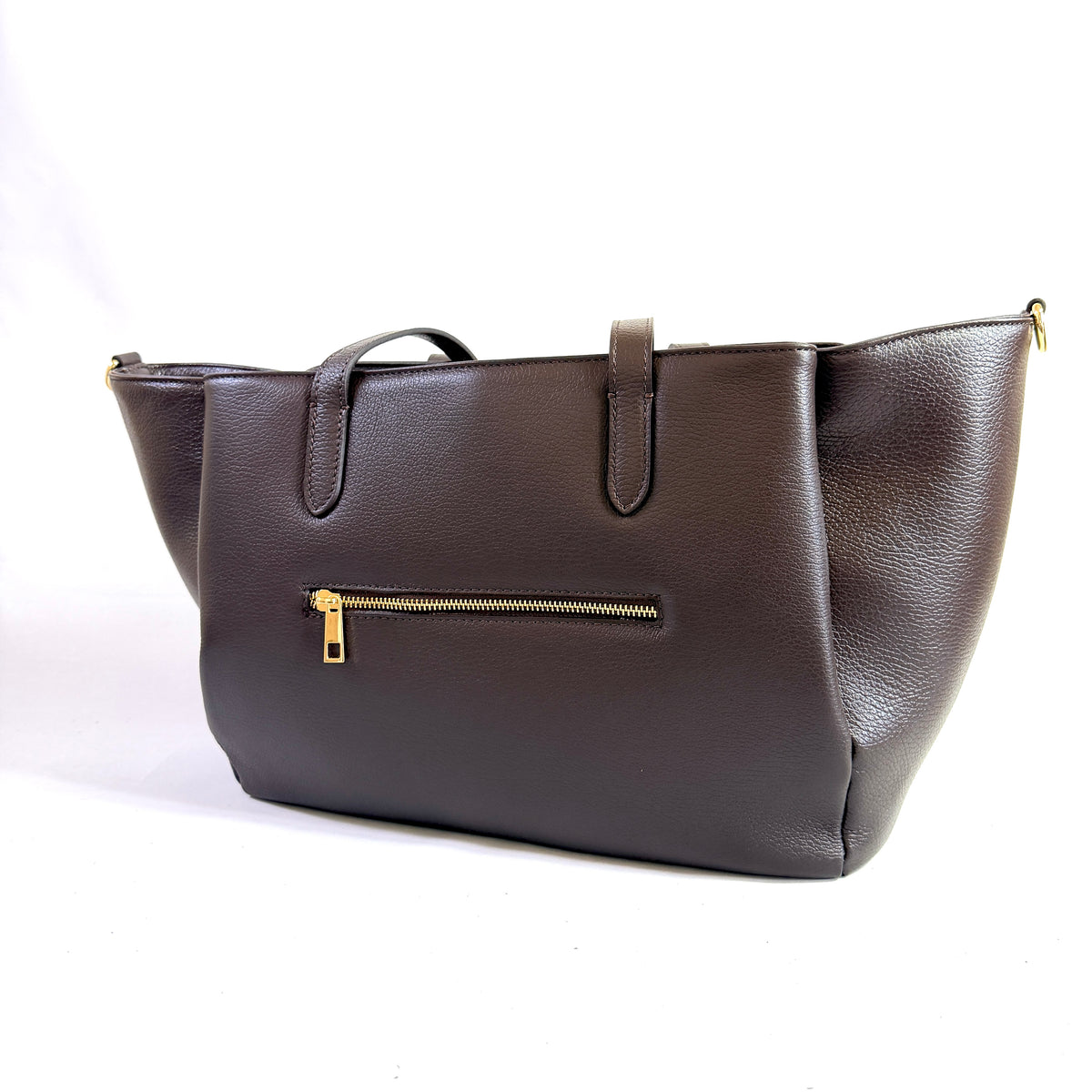 Borsa Weekend Tote Grande in Vera Pelle Martellata