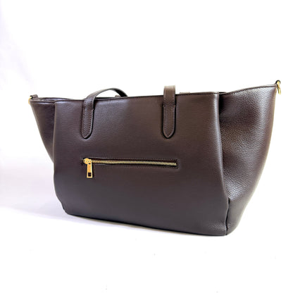 Borsa Weekend Tote Grande in Vera Pelle Martellata
