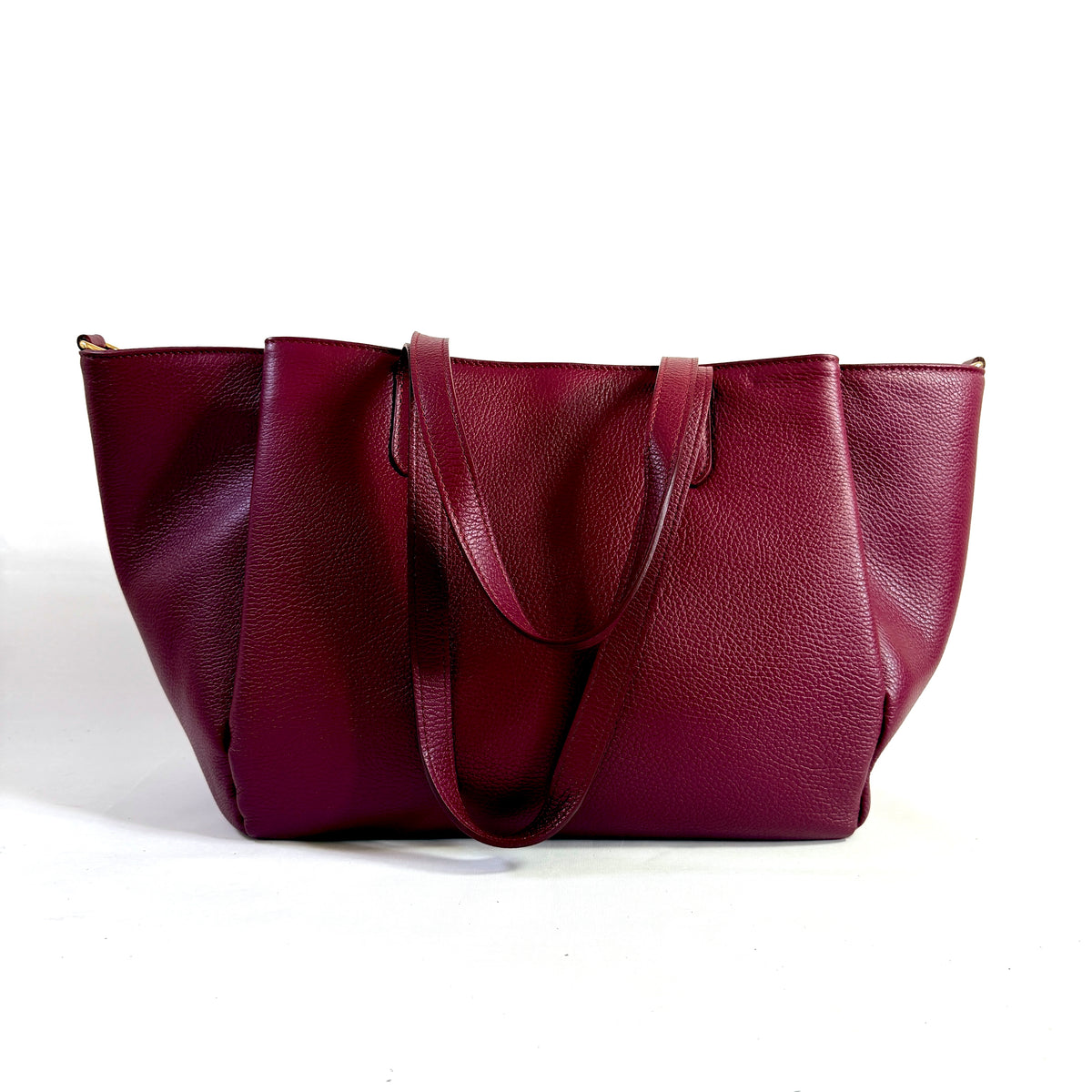 Borsa Weekend Tote Grande in Vera Pelle Martellata