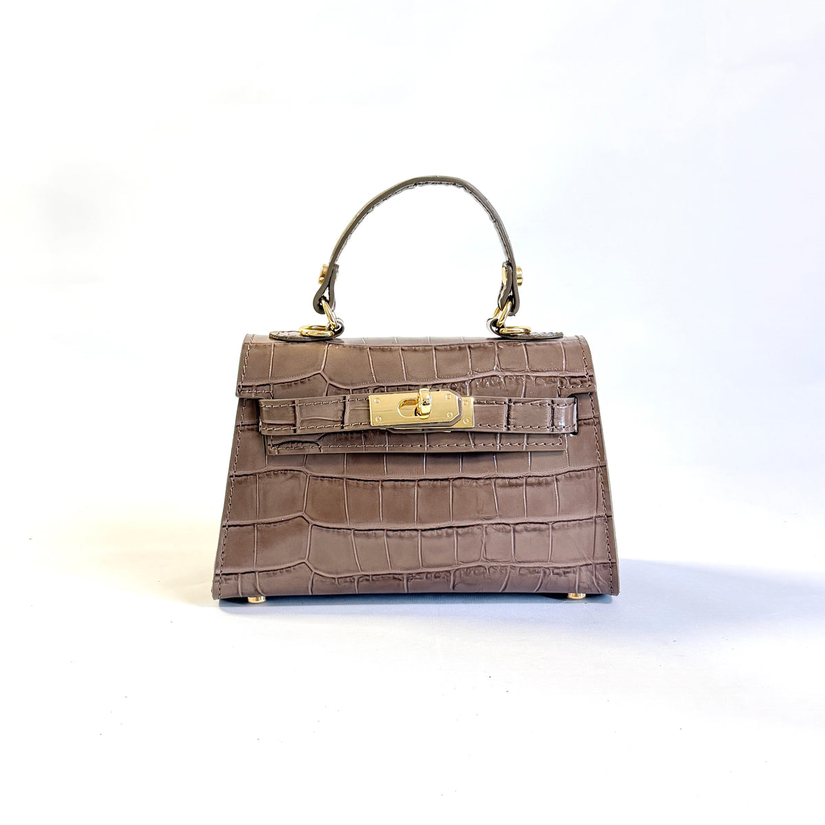 MINI BORSA ELIS IN VERA PELLE STAMPA COCCODRILLO
