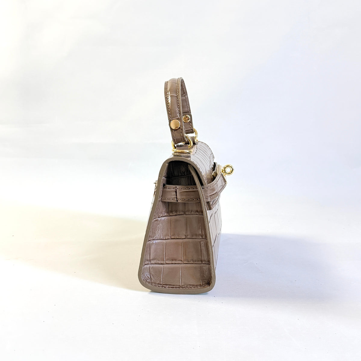 MINI BORSA ELIS IN VERA PELLE STAMPA COCCODRILLO