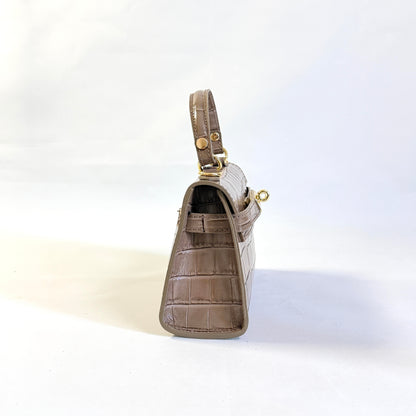MINI BORSA ELIS IN VERA PELLE STAMPA COCCODRILLO