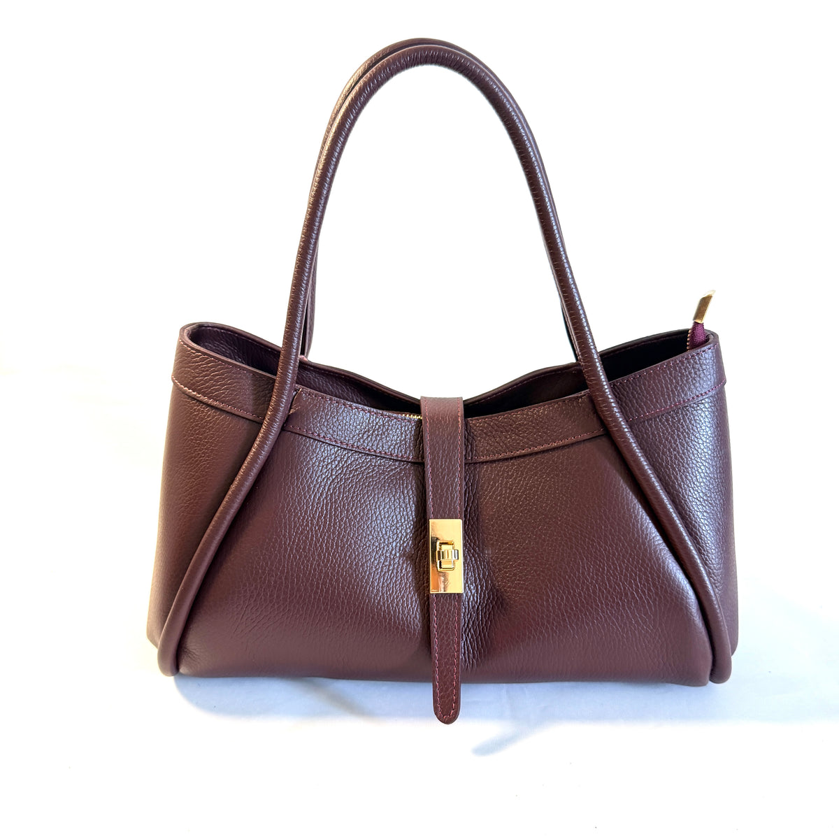 BORSA MILA IN VERA PELLE MARTELLATA