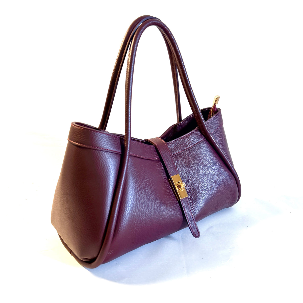 BORSA MILA IN VERA PELLE MARTELLATA