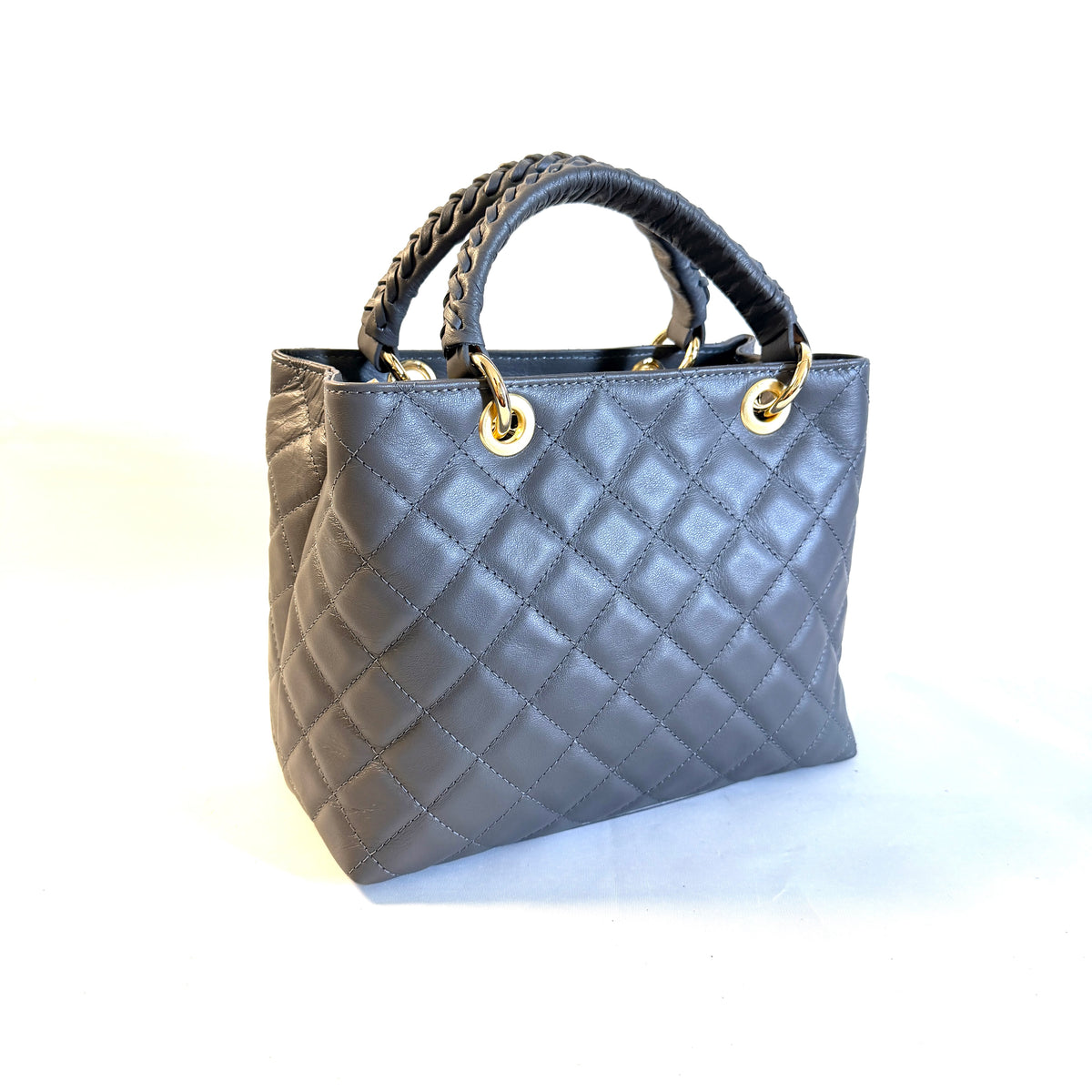 BORSA TOTE TRAPUNTATA PICCOLA IN PELLE SAUVAGE