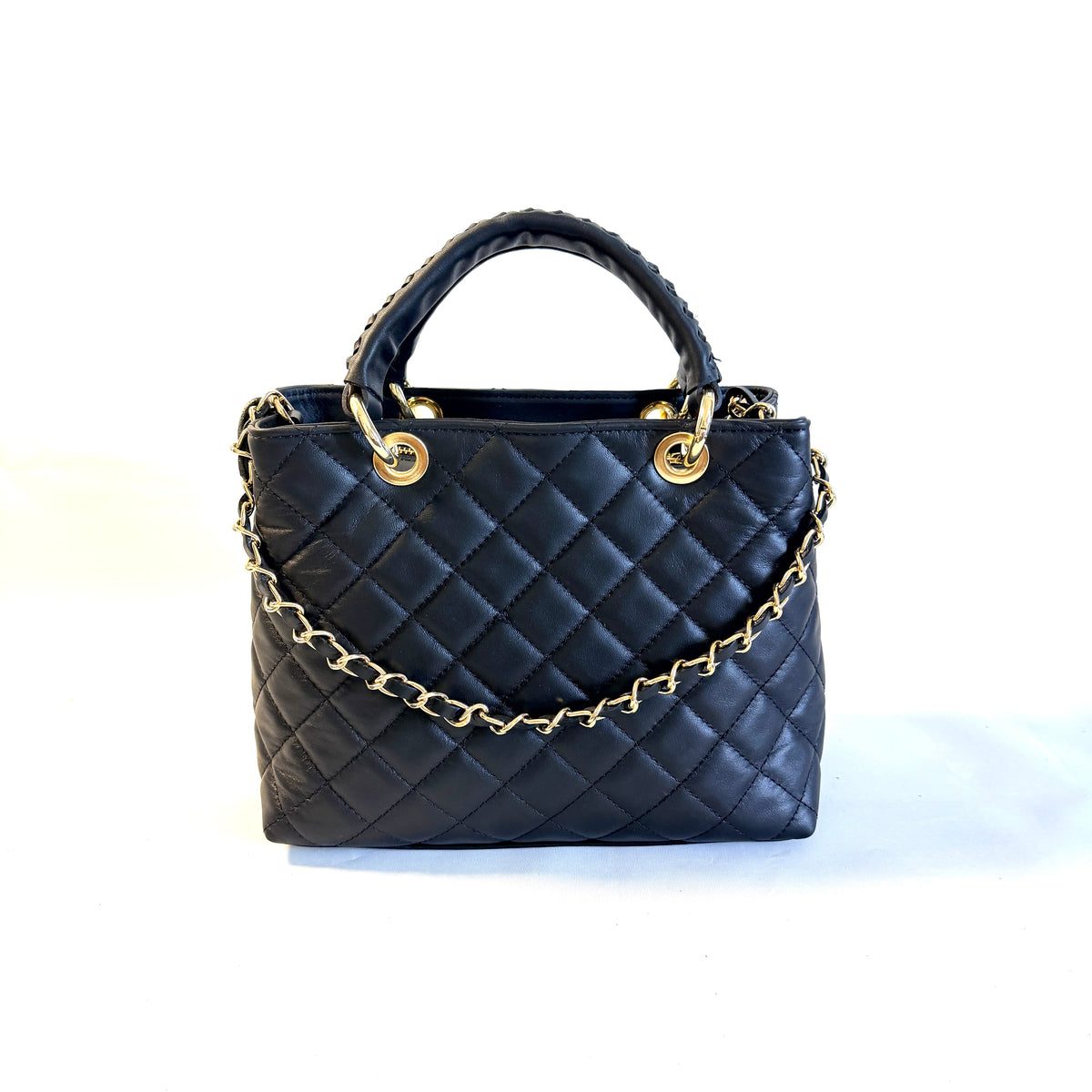 BORSA TOTE TRAPUNTATA PICCOLA IN PELLE SAUVAGE
