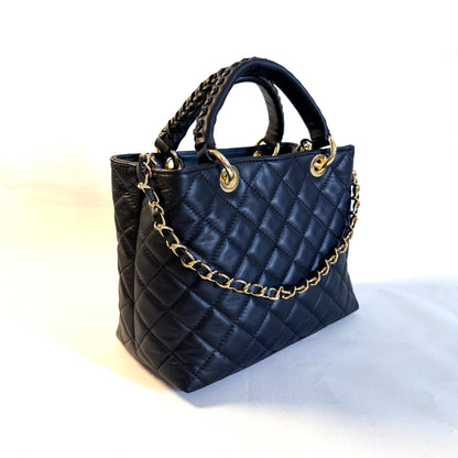 BORSA TOTE TRAPUNTATA PICCOLA IN PELLE SAUVAGE