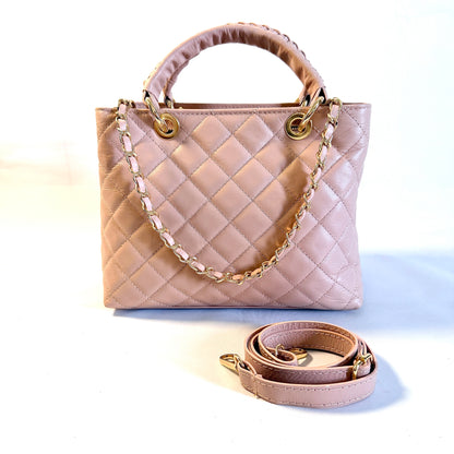BORSA TOTE TRAPUNTATA PICCOLA IN PELLE SAUVAGE