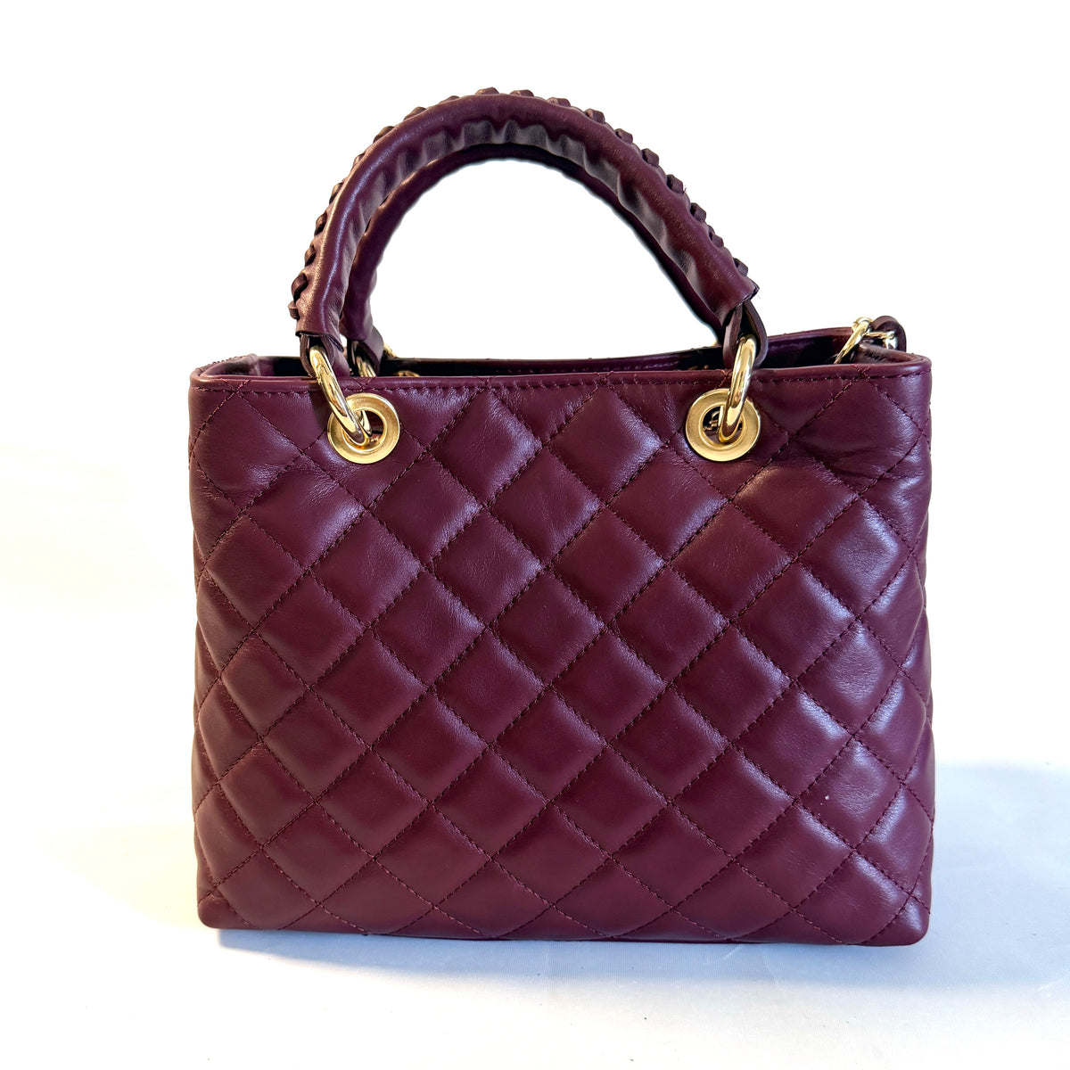 BORSA TOTE TRAPUNTATA PICCOLA IN PELLE SAUVAGE