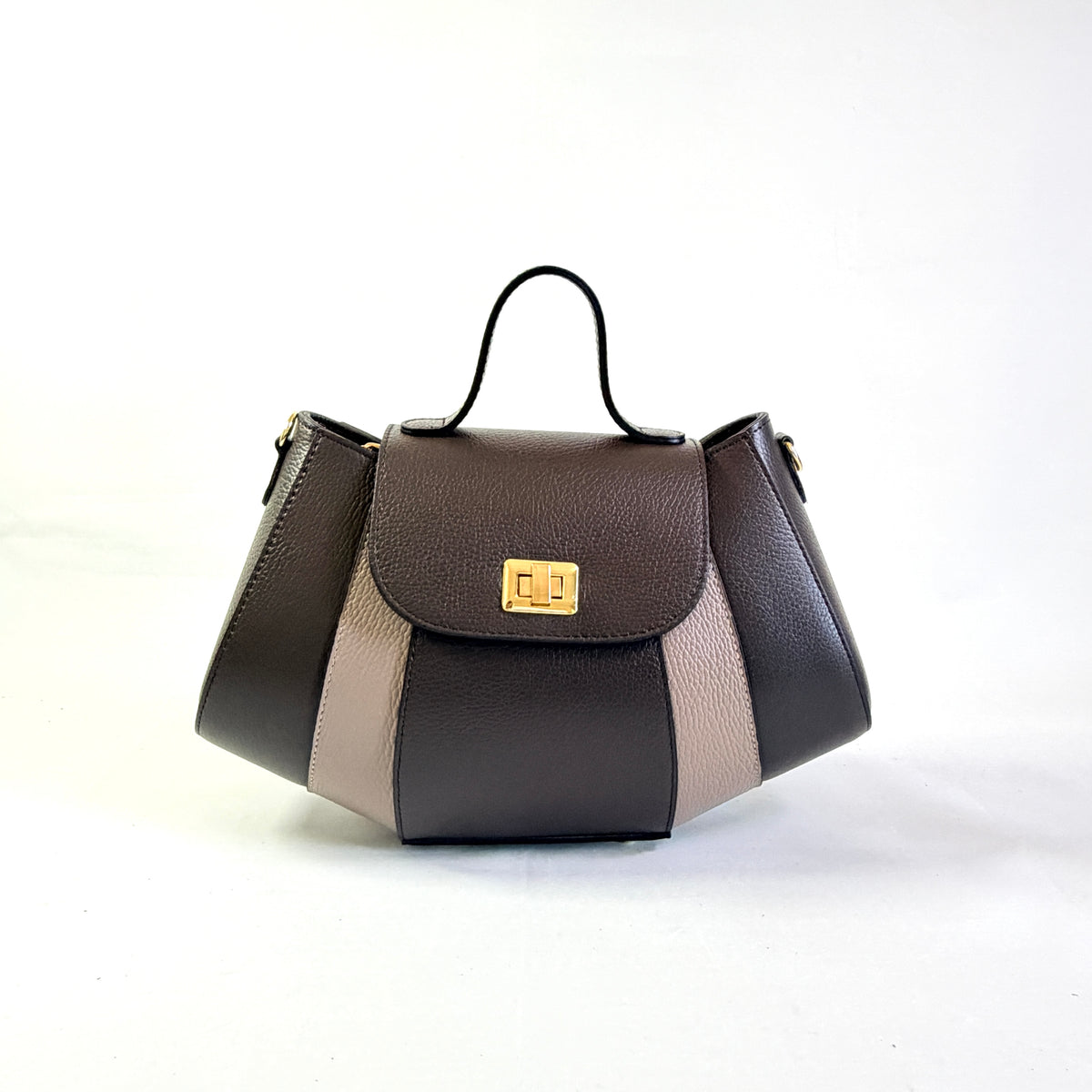 BORSA IRIS GRANDE CON MANICO IN VERA PELLE