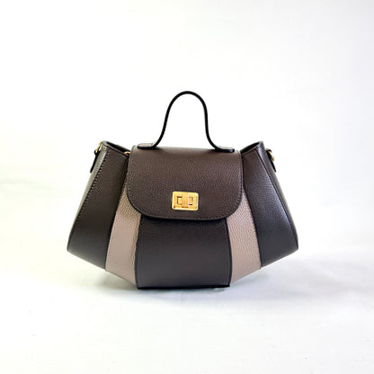 BORSA IRIS GRANDE CON MANICO IN VERA PELLE