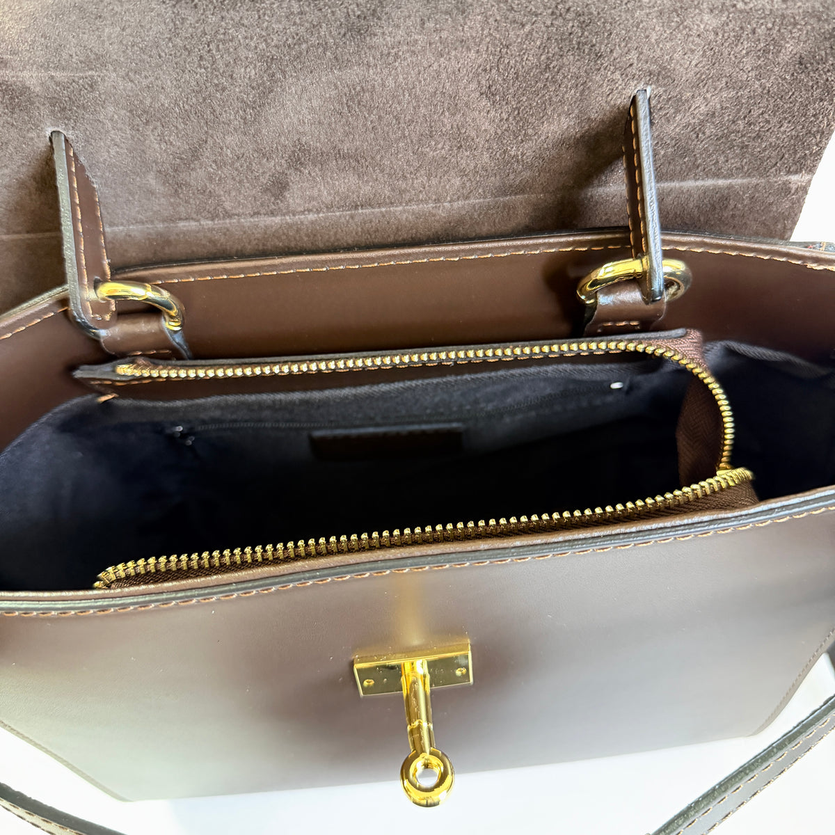 BORSA DIANA IN PELLE LISCIA MADE IN ITALY
