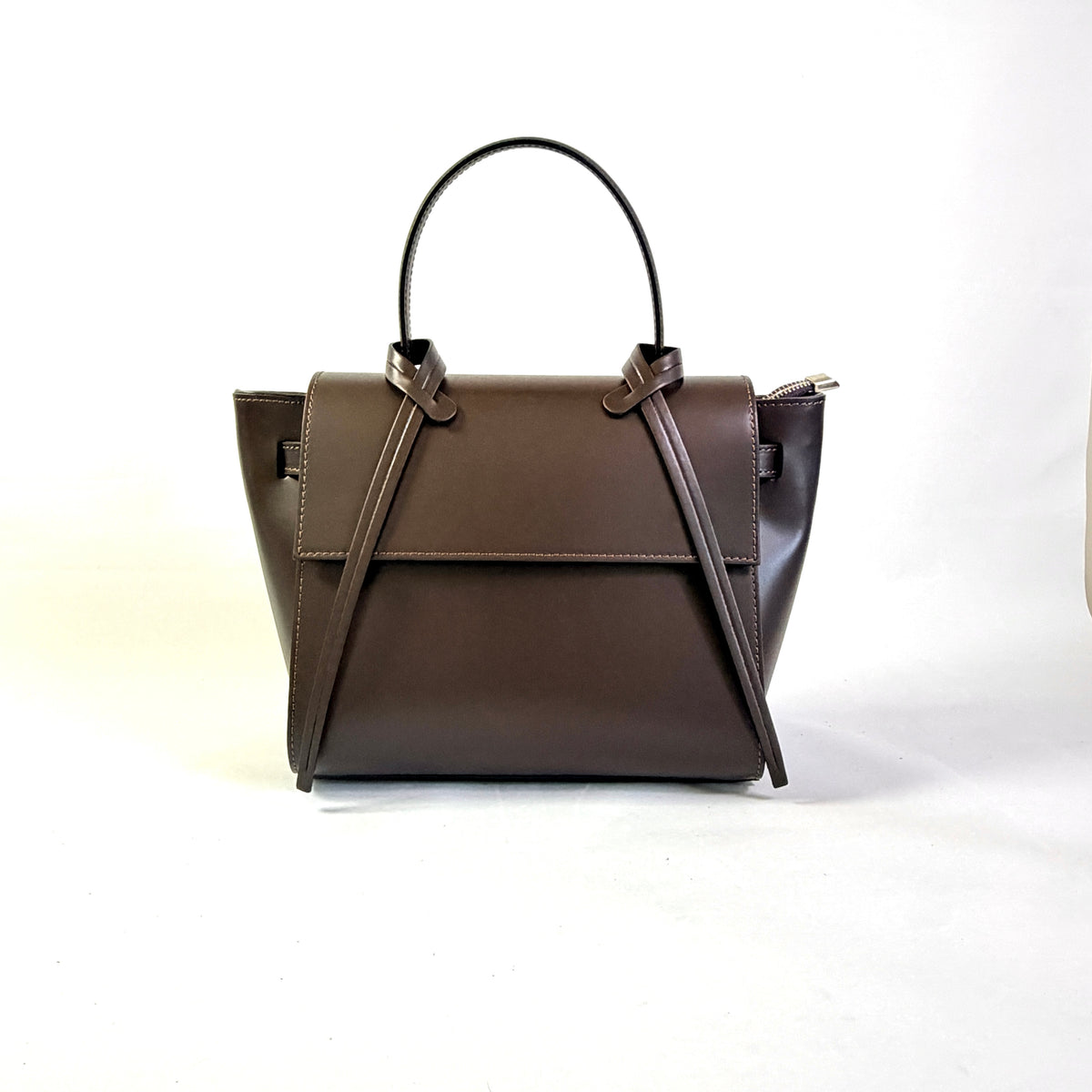 BORSA ALBA IN VERA PELLE LISCIA