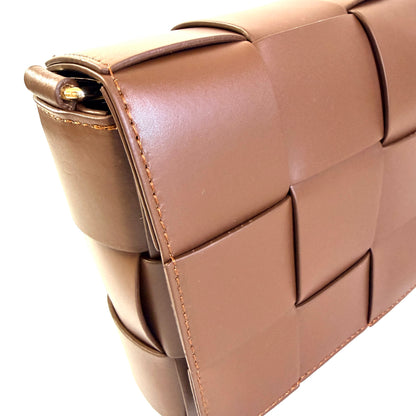 BORSA TETRIS INTRECCIATA IN VERA PELLE LISCIA MADE IN ITALY