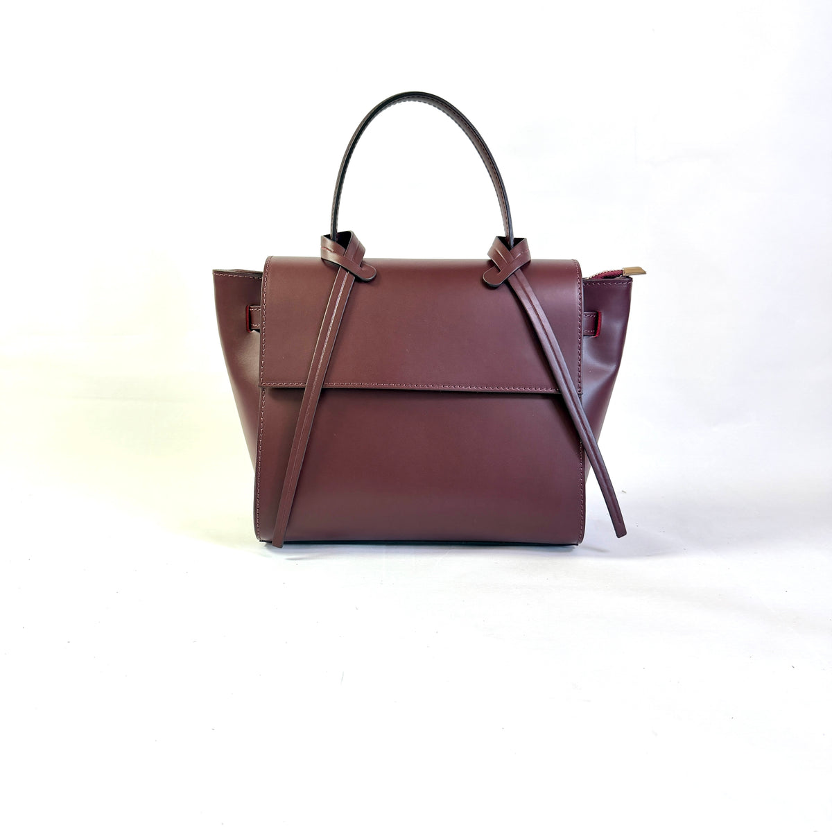 BORSA ALBA IN VERA PELLE LISCIA
