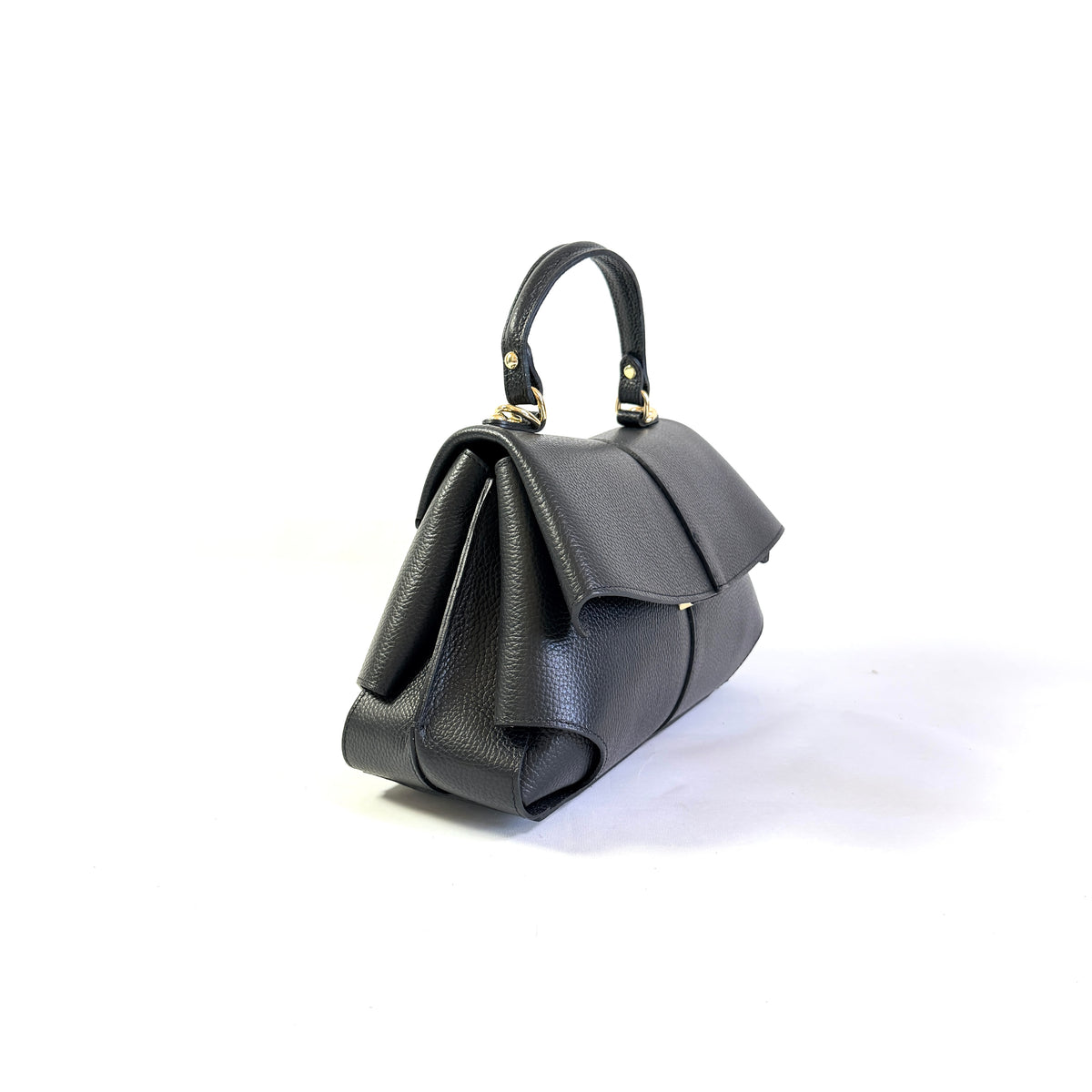 BORSA ADELE MARTELLATA CON MANICO E TRACOLLA