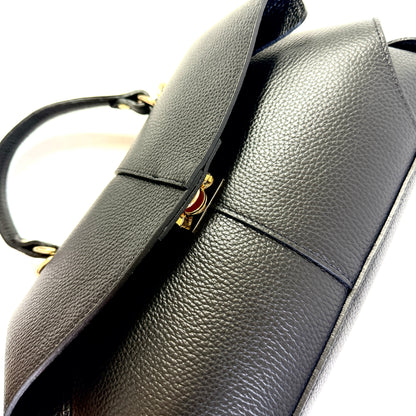 BORSA ADELE MARTELLATA CON MANICO E TRACOLLA